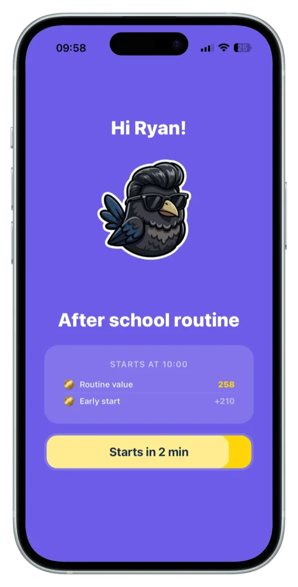 One task at a time — ADHD routine app